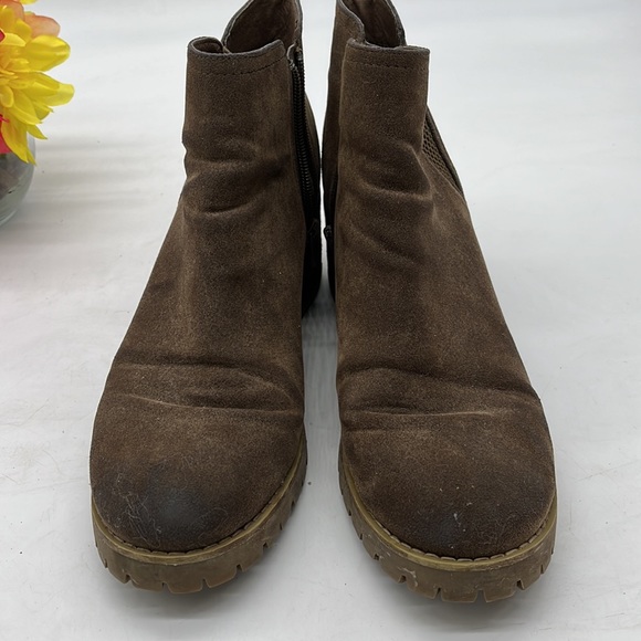 Carlos by Carlos Santana Brown Leather Wedge with Lug Sole Size 11. CM2478A - Picture 2 of 8